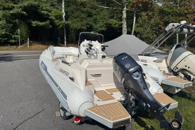 The Image of 2018 Zar Formenti 49 SL boat with Yamaha 70 engine, parked outdoors. - 1