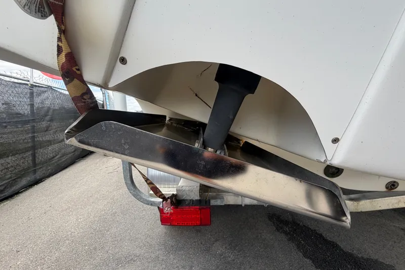 Slide: The Image of Rear view of a 2006 Ocean Runner 2900 C/C Open Fisherman boat on a trailer. - 18