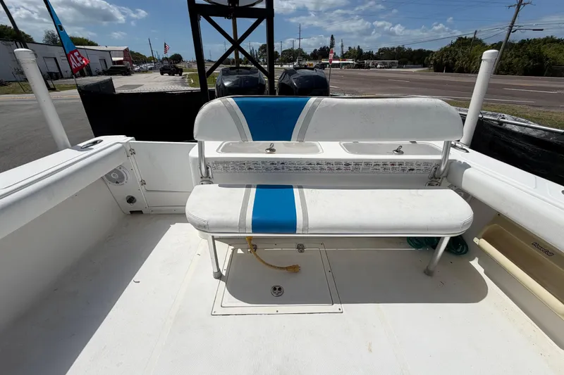 Slide: The Image of 2006 Ocean Runner 2900 C/C Open Fisherman boat interior with seating and storage. - 59