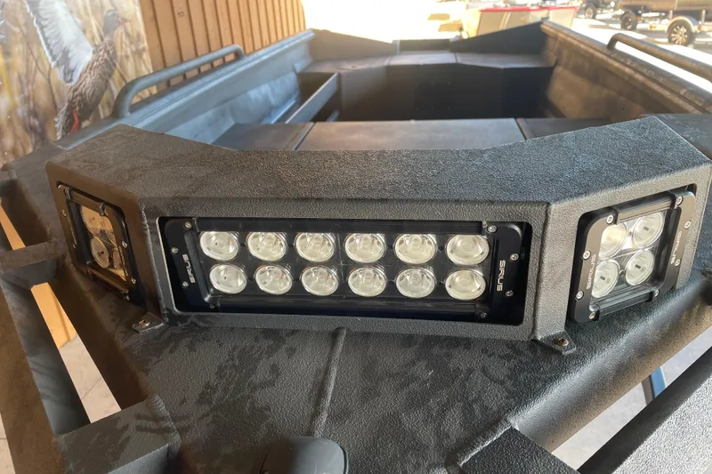 Slide: The Image of LED light bar on 2026 Reaper Boats 553 Timber Reaper, showcasing rugged design and functionality. - 3