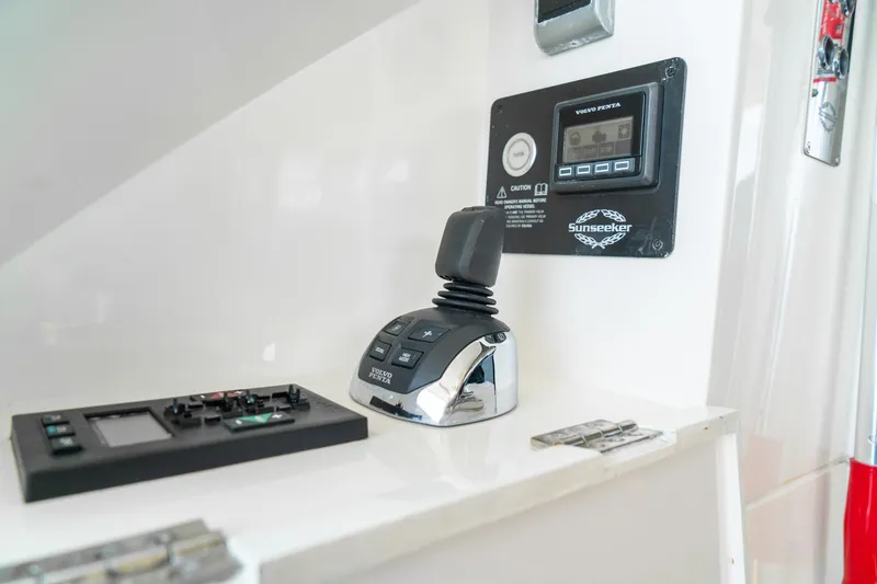 Slide: The Image of Control panel of 2018 Sunseeker Manhattan 52 yacht with Volvo Penta joystick. - 68
