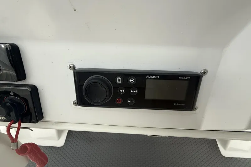 Slide: The Image of Fusion MS-RA70 stereo system on 2012 Southport 29 Tournament Edition boat. - 17