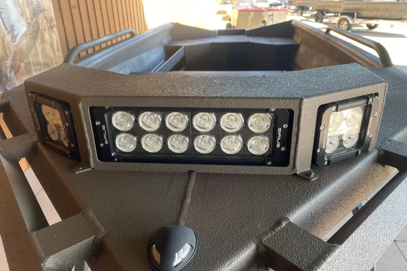 Slide: The Image of 2026 Reaper Boats 550 Timber Reaper with Sirius LED lights on the deck. - 5