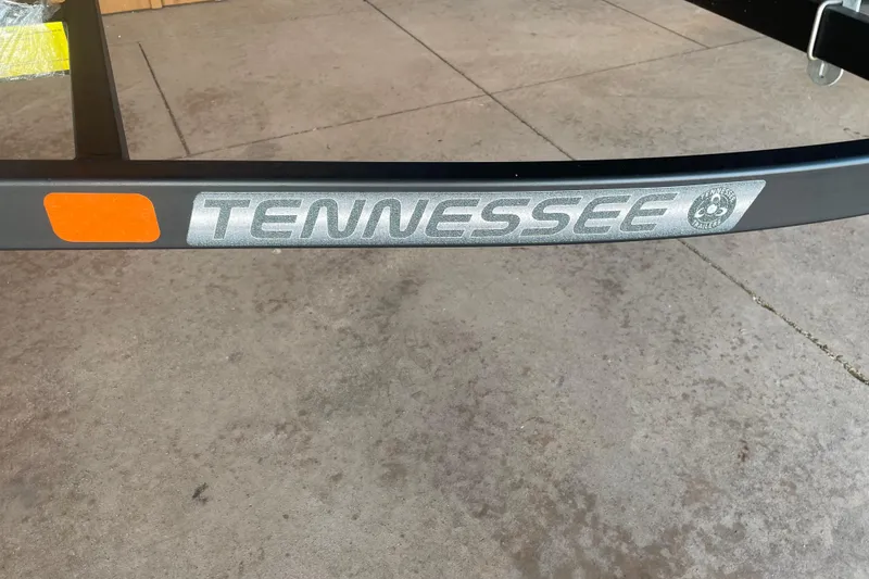 Slide: The Image of Trailer with "Tennessee" branding for 2026 Reaper Boats 550 Timber Reaper. - 7