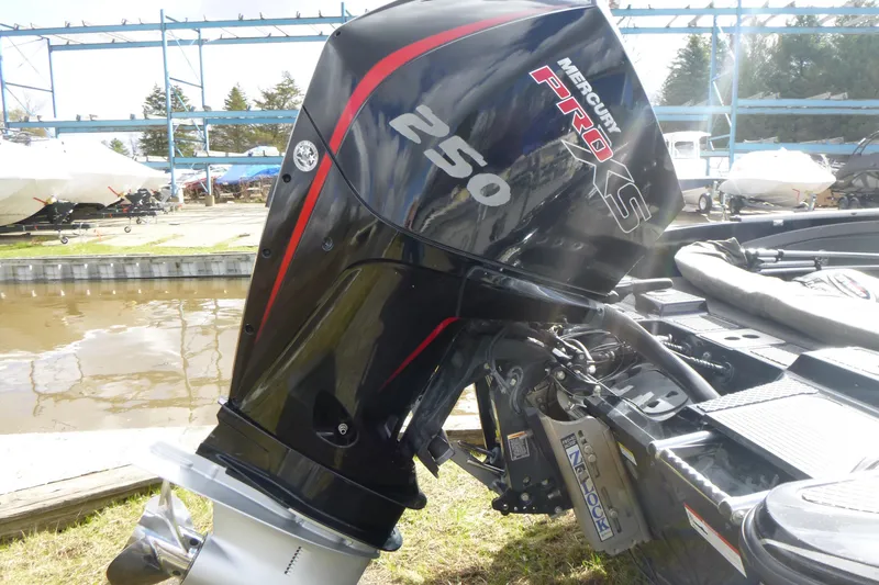 Slide: The Image of 2019 Triton 206 Allure with Mercury Pro XS 250 outboard engine. - 23