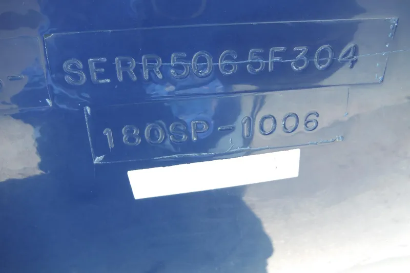 Slide: The Image of Hull identification number on 2004 Sea Ray 180 Sport boat. - 20