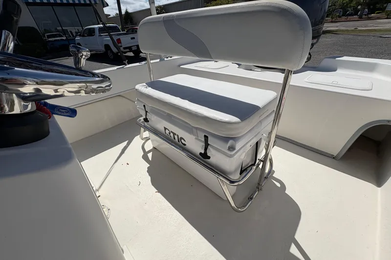 Slide: The Image of 2014 Sundance B20CCR boat interior with RTIC cooler under seat. - 11