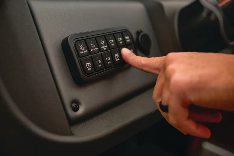 Slide: The Image of Sun Tracker Party Barge 18 DLX 2026 - 18