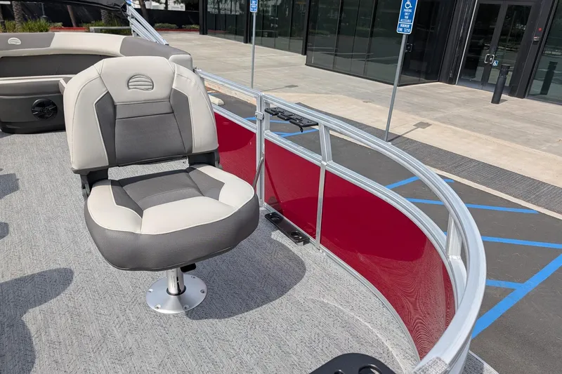 Slide: The Image of 2026 Sun Tracker Bass Buggy 16 XL Select boat with comfortable seating and modern design. - 6