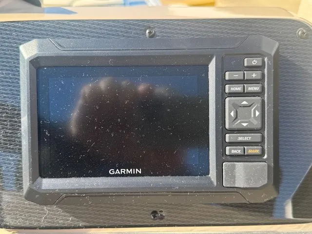 Slide: The Image of Garmin display on SunCatcher Select 20F boat, year 2026. - 11