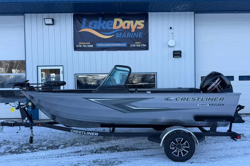 The Image of 2026 Crestliner 1650 Kodiak boat at Lake Days Marine dealership. - 1