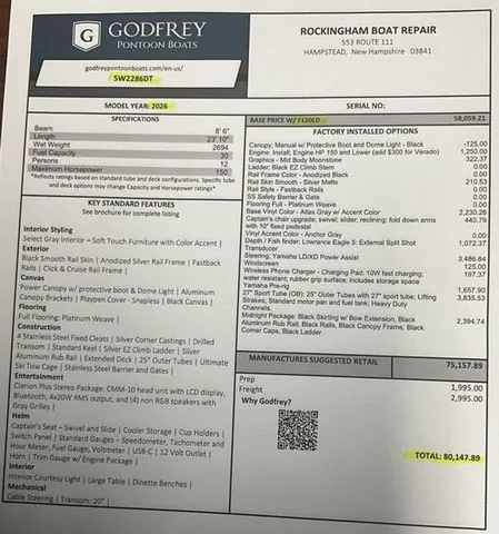 Slide: The Image of Godfrey Sweetwater SW2286DT 2026 - 38