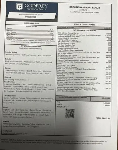 Slide: The Image of Godfrey Sweetwater 2286 SFLC Sport Tube 27 In. Package 2026 - 38