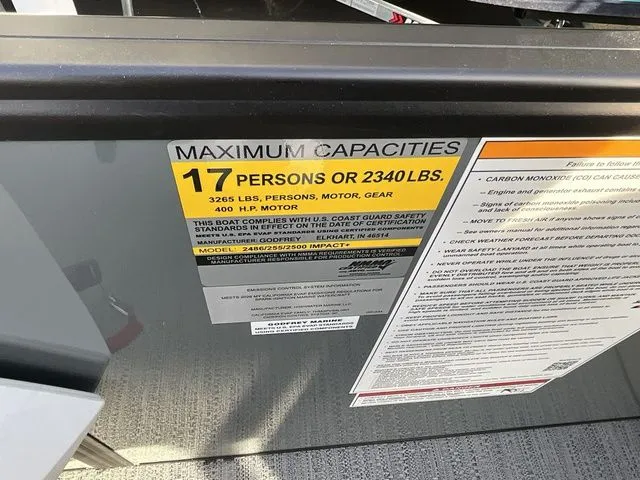 Slide: The Image of Godfrey Sweetwater 2286 SB 27" Impact Center Tube Package 2026 - 21