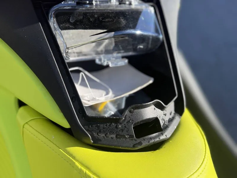 Slide: The Image of Close-up of 2024 Sea-Doo Spark 3up Trixx cockpit. - 11