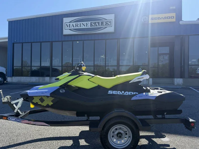 Slide: The Image of 2024 Sea-Doo Spark 3up Trixx at Marine Sales. - 14