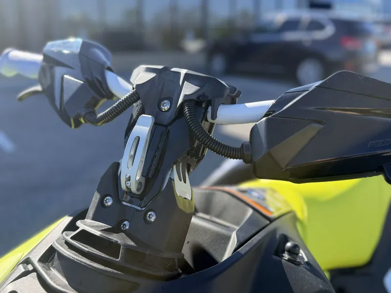 Slide: The Image of Close-up of 2024 Sea-Doo Spark 3up Trixx handlebars. - 8