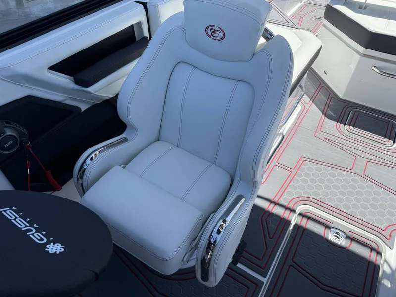 Slide: The Image of Luxurious seating in the 2026 Cobalt R6 Surf boat. - 14