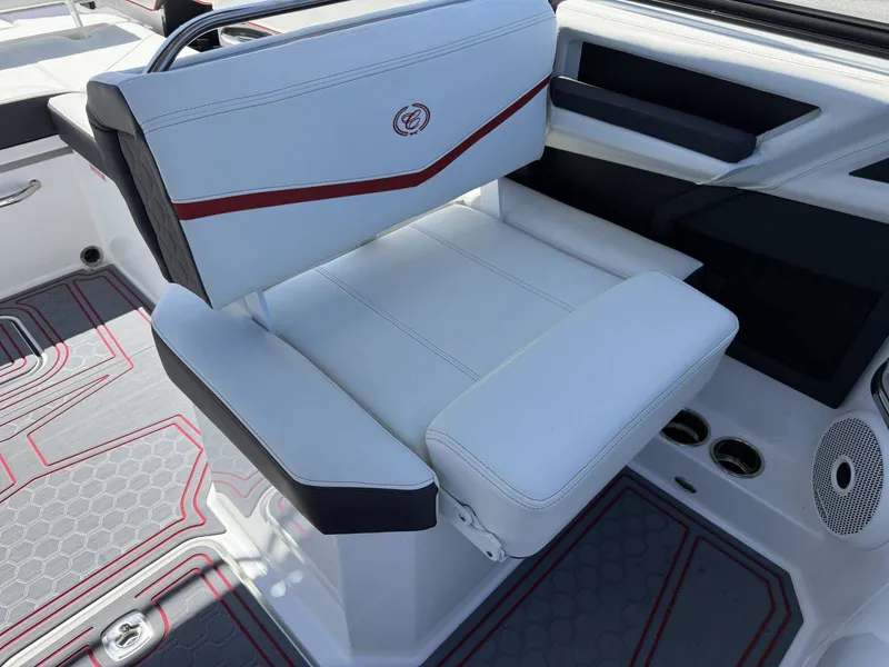 Slide: The Image of Luxurious seating in Cobalt R6 Surf boat, model 2026. - 22