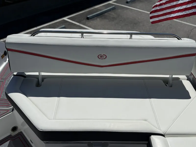 Slide: The Image of Rear seat of 2026 Cobalt R6 Surf with white upholstery. - 31