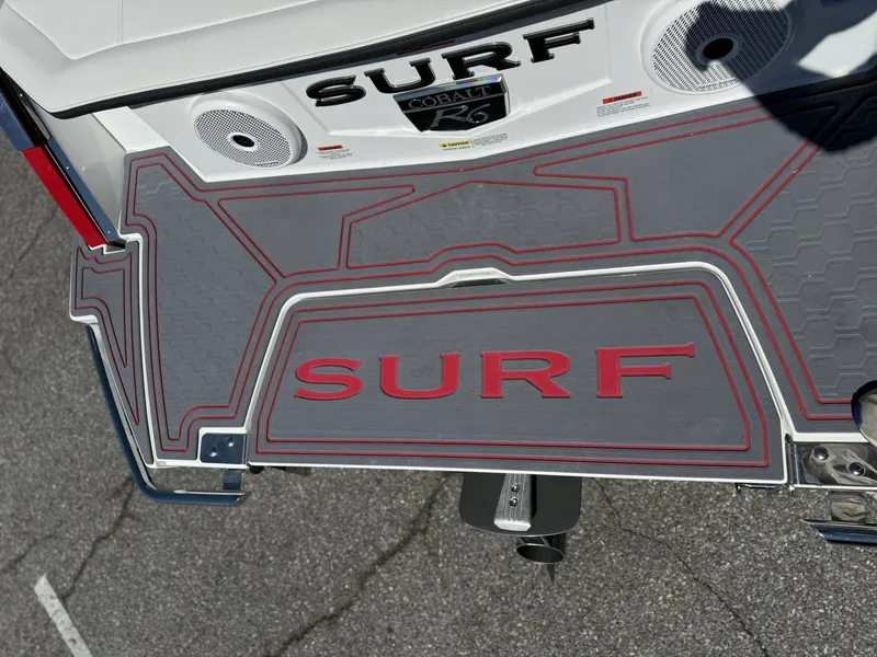 Slide: The Image of Rear view of 2026 Cobalt R6 Surf with Surf logo. - 36