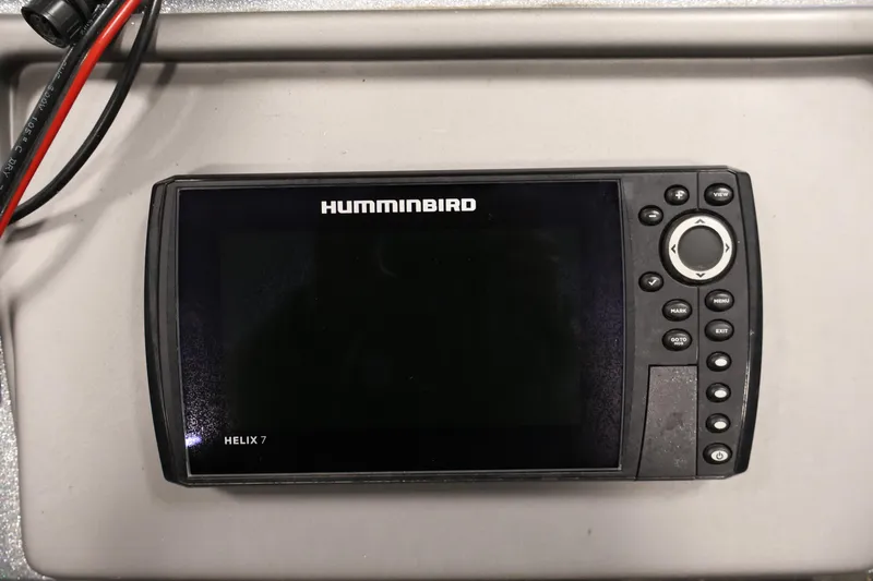 Slide: The Image of Humminbird Helix 7 fish finder on 2022 Ranger 1880MS boat dashboard. - 13