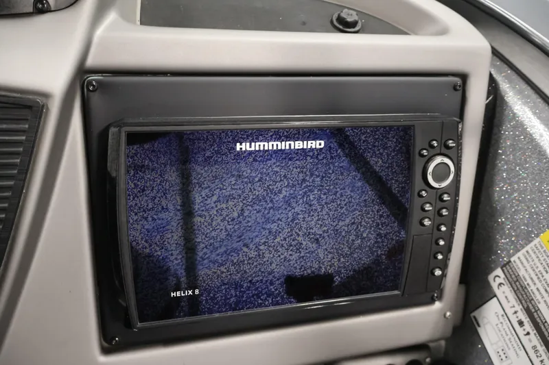 Slide: The Image of Humminbird Helix 8 fish finder on 2022 Ranger 1880MS boat dashboard. - 24