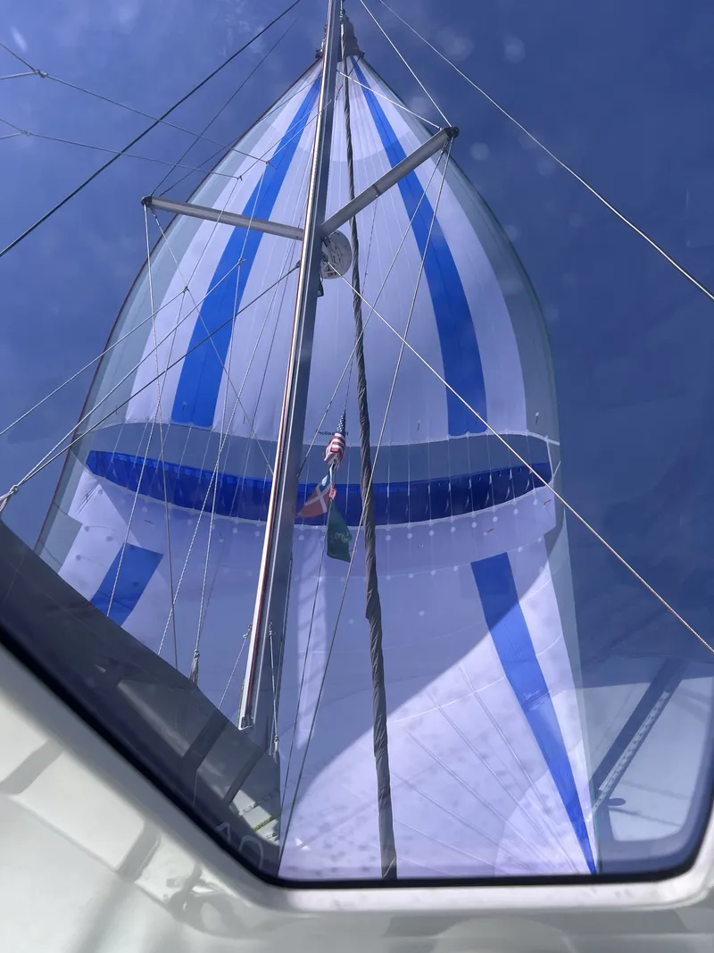 Slide: The Image of View of a Leopard 40 yacht sail from 2019. - 31