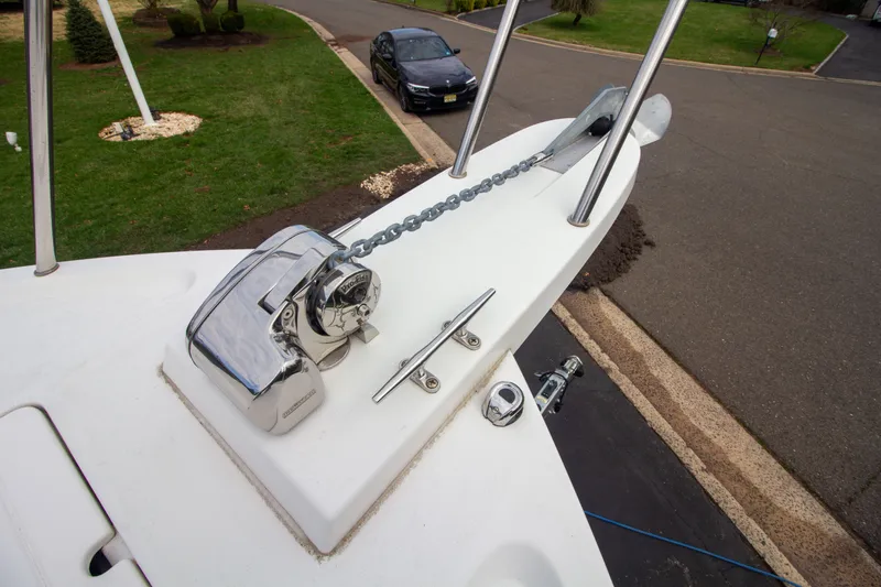 Slide: The Image of Bow view of 2022 Parker 2520 XLD Sport Cabin with anchor windlass. - 22