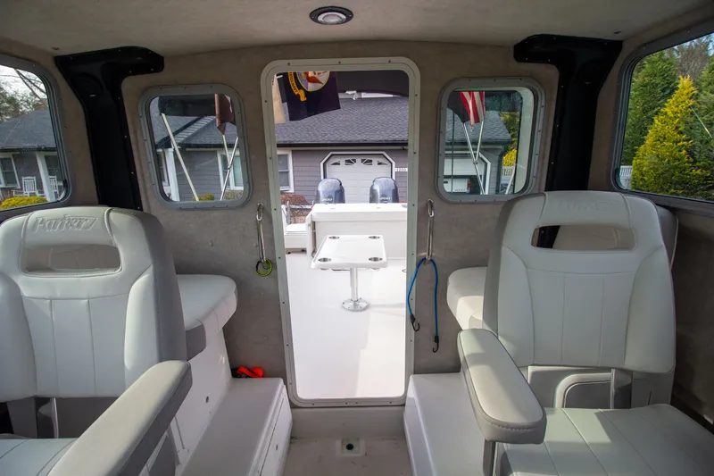 Slide: The Image of Interior of 2022 Parker 2520 XLD Sport Cabin with seating. - 42
