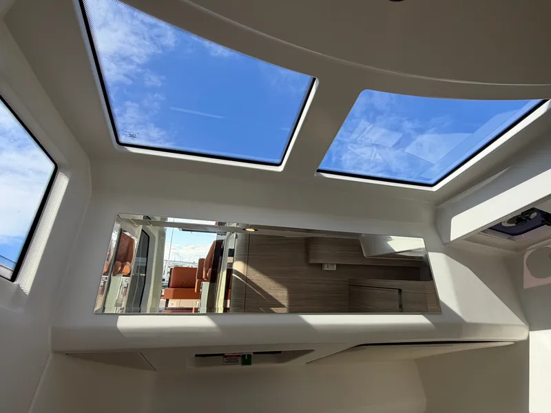 Slide: The Image of Interior view of the Saxdor 400 GTC with large windows and modern design. - 38