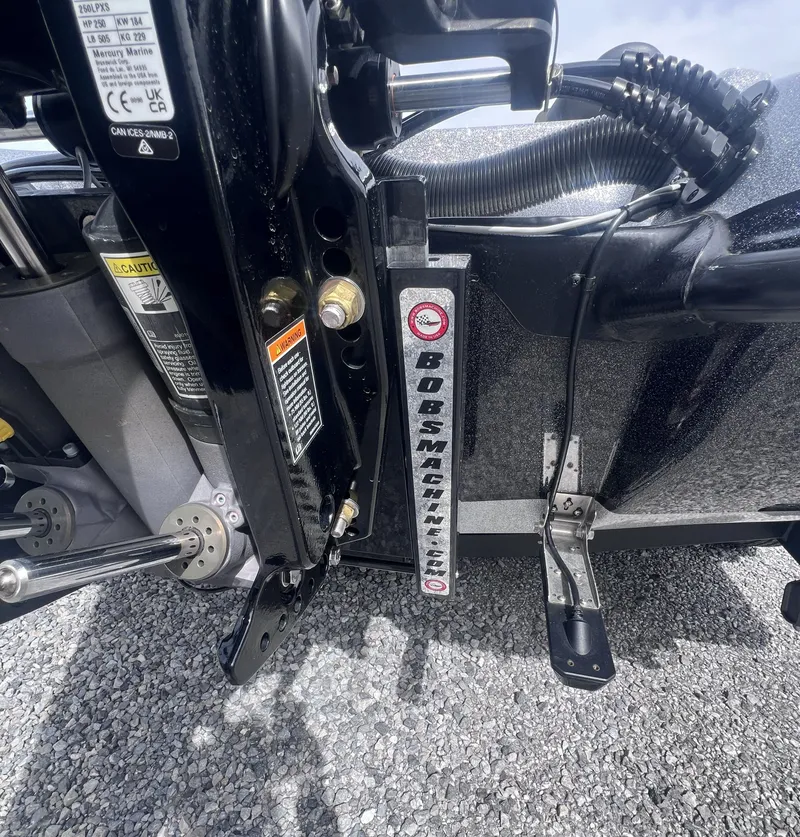 Slide: The Image of Close-up of Falcon F205 boat stern with Bob's Machine plate. - 15