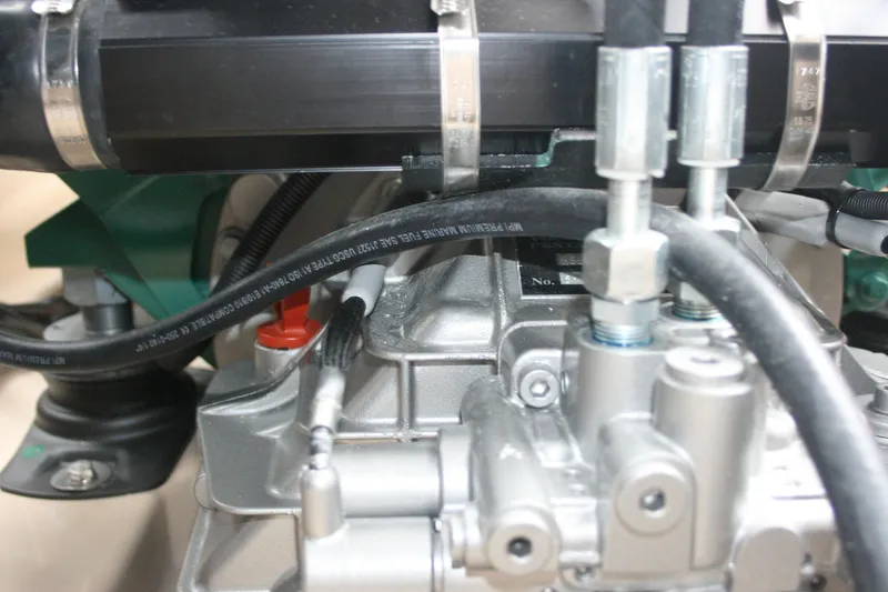 Slide: The Image of Engine components of a 2019 Ranger Tugs R-31 CB boat. - 33