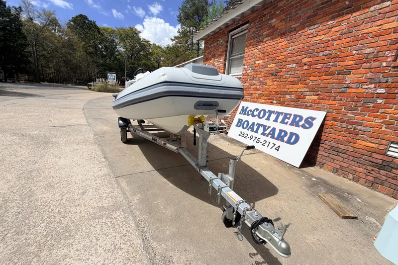Slide: The Image of 2023 Highfield Classic 380 FCT boat on trailer at McCotters Boatyard. - 26