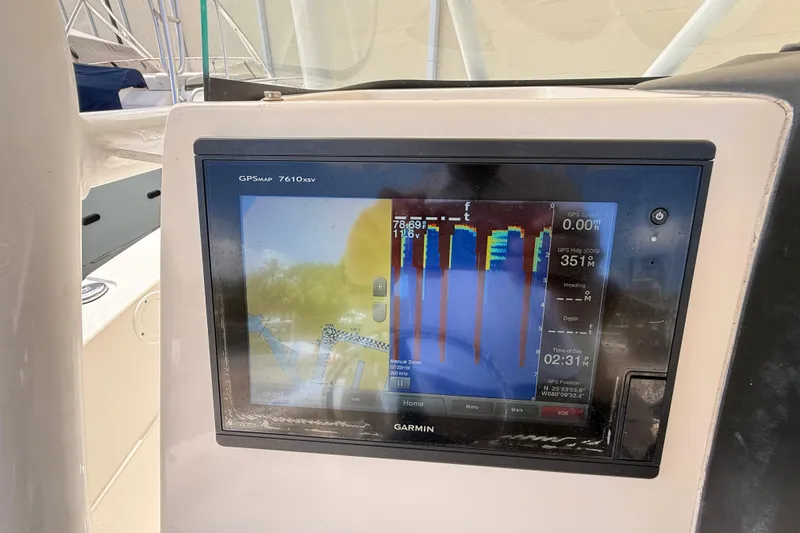 Slide: The Image of Garmin GPSMAP 7610xsv display on 2016 Sea Fox 226 Commander boat dashboard. - 13