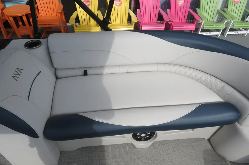 Slide: The Image of Luxurious seating in Avalon Venture 85 Rear Fish 2026 boat. - 10