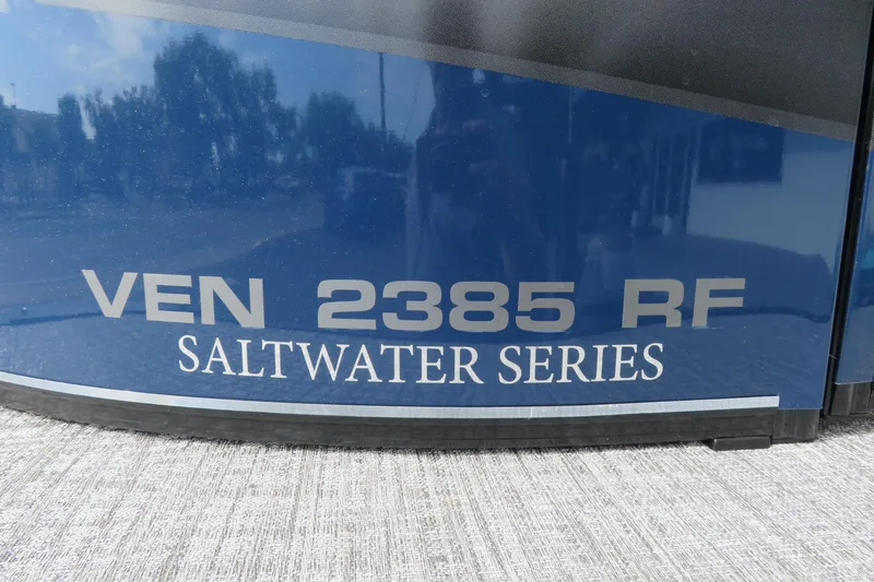 Slide: The Image of Avalon Venture 85 Saltwater Series boat lettering, model 2026. - 6