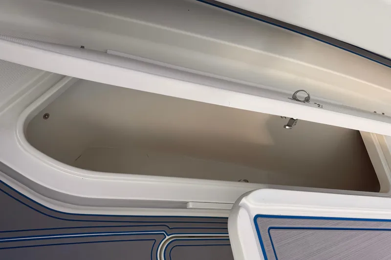 Slide: The Image of Open storage compartment on 2016 Hydra-Sports 4200 Siesta boat. - 22