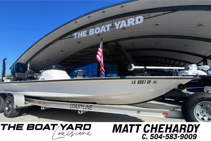 The Image of 2020 Coastal Custom Boats 23' Fury at The Boat Yard, Louisiana, on a trailer. - 1