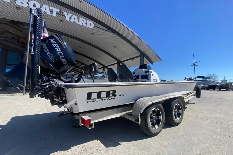Slide: The Image of 2020 Coastal Custom Boats 23' Fury at boat yard with Mercury engine. - 4