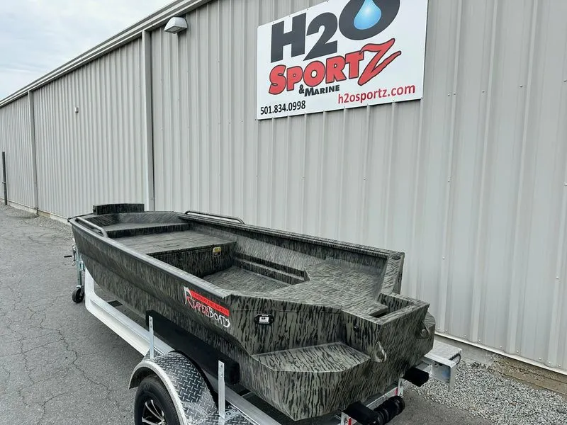 Slide: The Image of 2026 Reaper Boats 15FT on trailer at H2O Sportz. - 3