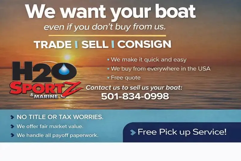 Slide: The Image of H2O Sportz & Marine boat selling and buying service ad. - 7
