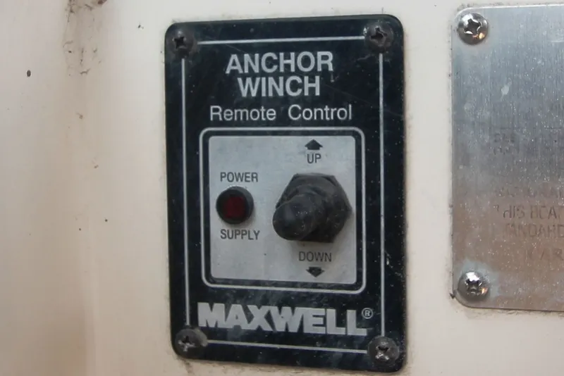 Slide: The Image of Maxwell anchor winch remote control on 1996 Carver 330 Mariner. - 24