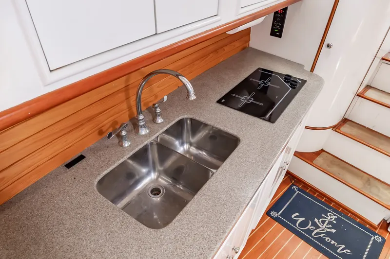 Slide: The Image of Kitchen area on Custom Lohr 43 Express yacht, year 1999. - 33