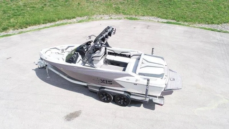 Slide: The Image of 2017 Axis T23 boat on trailer, aerial view. - 9