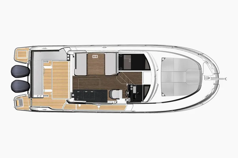 Slide: The Image of Manufacturer Provided Image: Top view layout of 2022 Jeanneau NC Weekender 1095 Fly boat. - 39