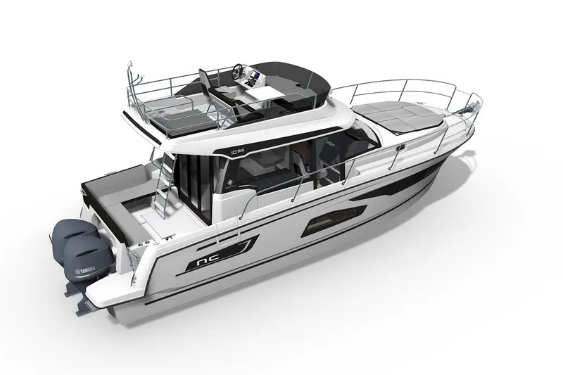Slide: The Image of Manufacturer Provided Image: 2022 Jeanneau NC Weekender 1095 Fly boat with dual outboard engines. - 41