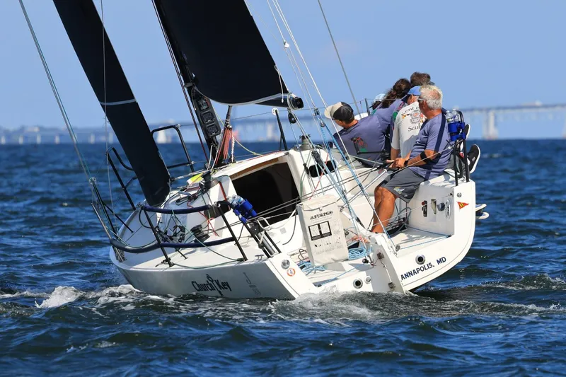 Slide: The Image of Sailing on a 2015 J Boats J/88 in Annapolis, Maryland waters. - 2