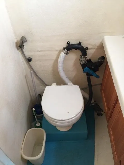 Slide: The Image of Marine toilet on a 2000 Provincial 42 Pleasure Boat. - 38