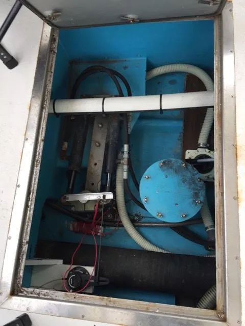 Slide: The Image of Engine compartment of a 2000 Provincial 42 Pleasure Boat. - 45